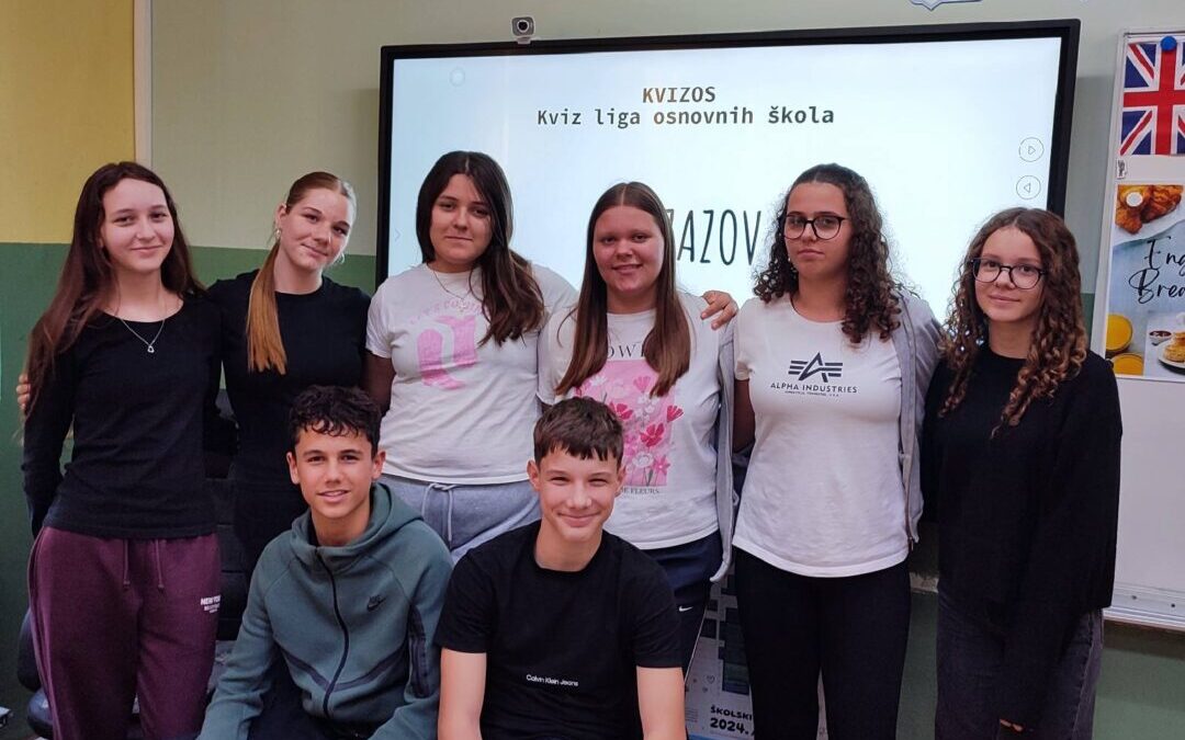 Održano prvo kolo osnovnoškolske lige Kvizazov
