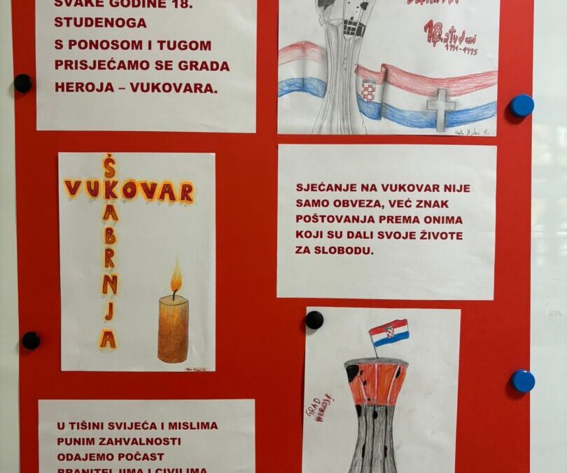 Sjećanje na Vukovar i Škabrnju: Radovi učenika