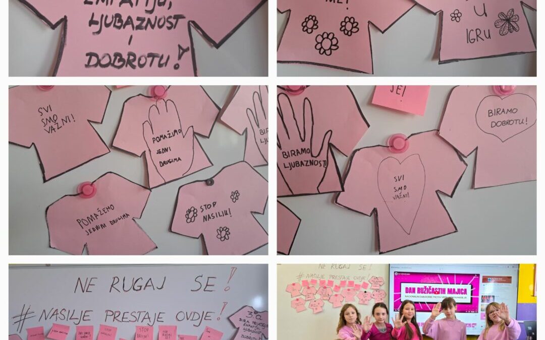Obilježavanje Međunarodnog dana borbe protiv vršnjačkog nasilja – Dana ružičastih majica u 3.a