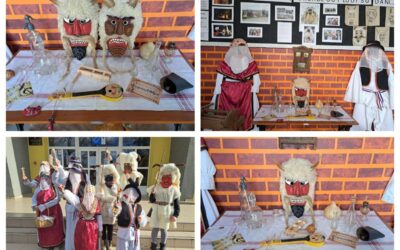 Etno kutak u našoj školi: Baranjske buše – čuvari pokladne tradicije (izložba)