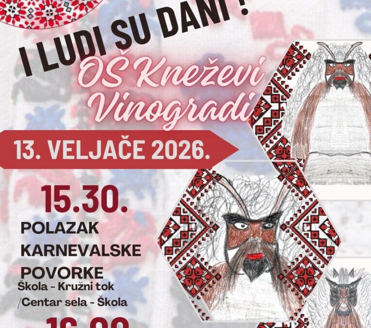 Odabran plakat za maskenbal 2026.: „Poklade su i ludi su dani!”
