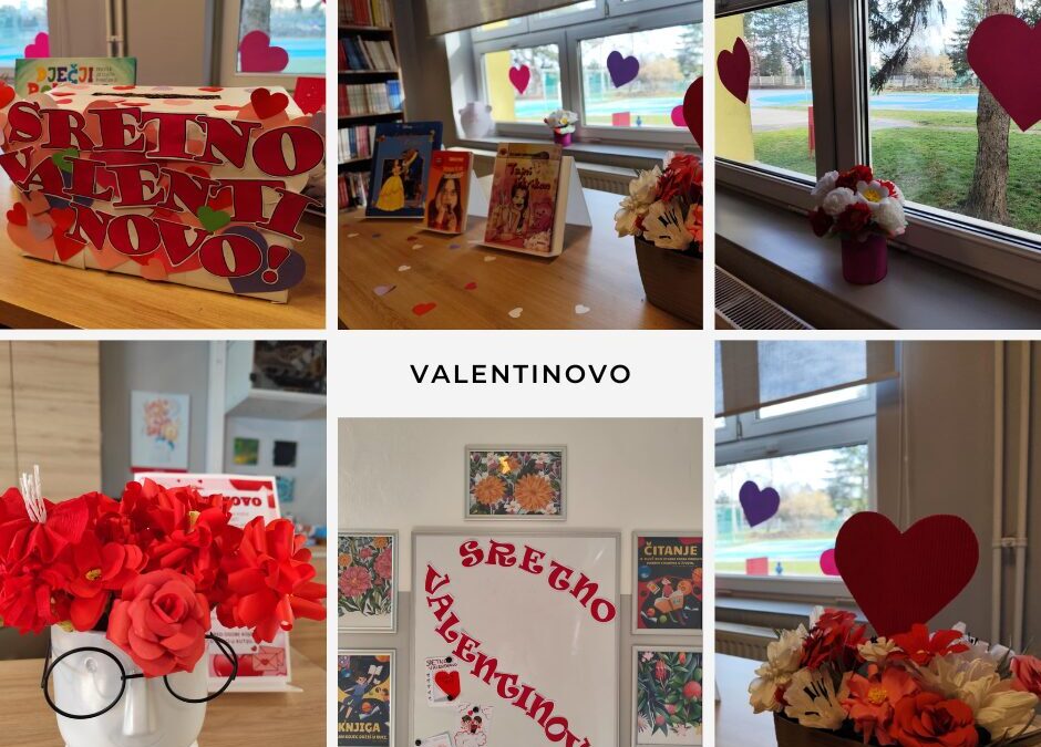 Valentinovska pošta u školskoj knjižnici
